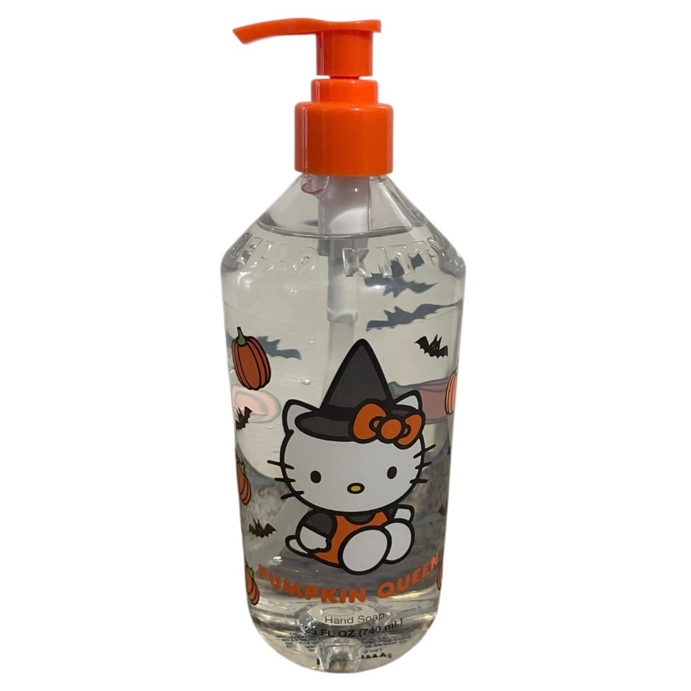 Hello Kitty Pumpkin Queen Halloween Hand Soap Orange Pump 17 Oz New